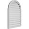 Ekena Millwork Round Top Surface Mount PVC Gable Vent: Functional, w/ 2"W x 1-1/2"P Brickmould Frame, 26"W x 36"H GVPRT26X3602SF - alternate 3